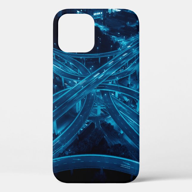 Shanghai Yanan Road overpass bridge at night with  Case-Mate iPhone Case (Back)