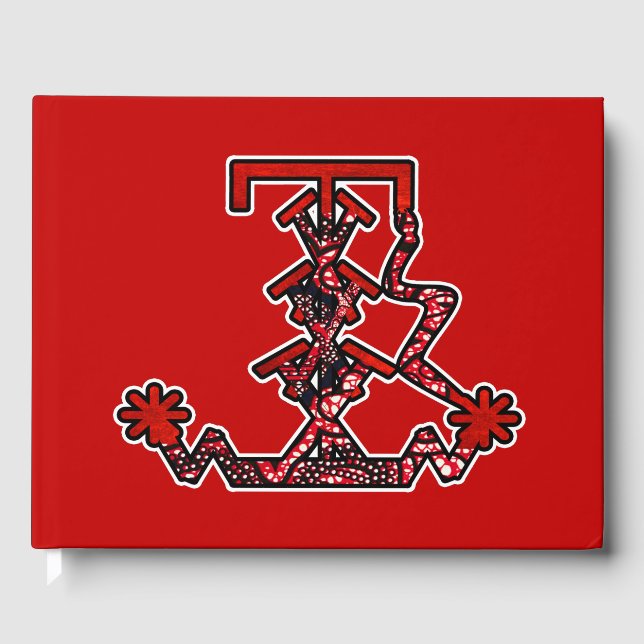 Shango Sango Veve Sigil Guest Book (Front)