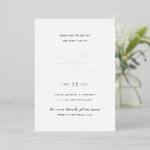 Shanice Modern Wedding Save the Date