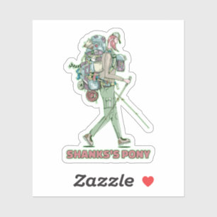 Shanks's pony funny hiker walking