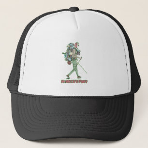 Shanks's pony funny hiker walking trucker hat