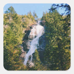 Shannon Falls, Squamish, Canada Square Sticker