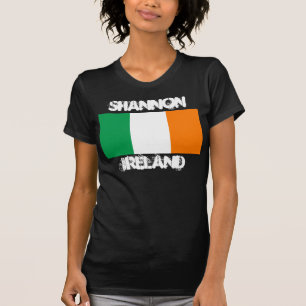 Shannon, Ireland with Irish flag T-Shirt