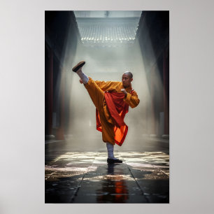 Shaolin Kung Fu Warrior Poster