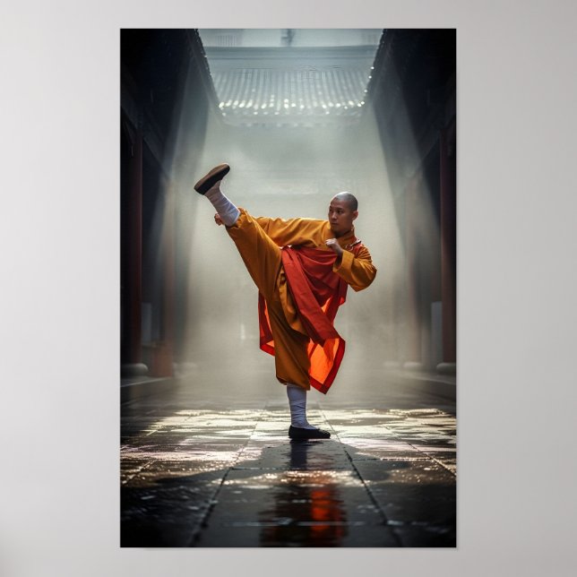 Shaolin Kung Fu Warrior Poster (Front)