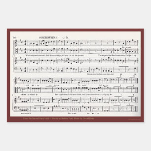 Shape Note Wrapping Paper Sheet