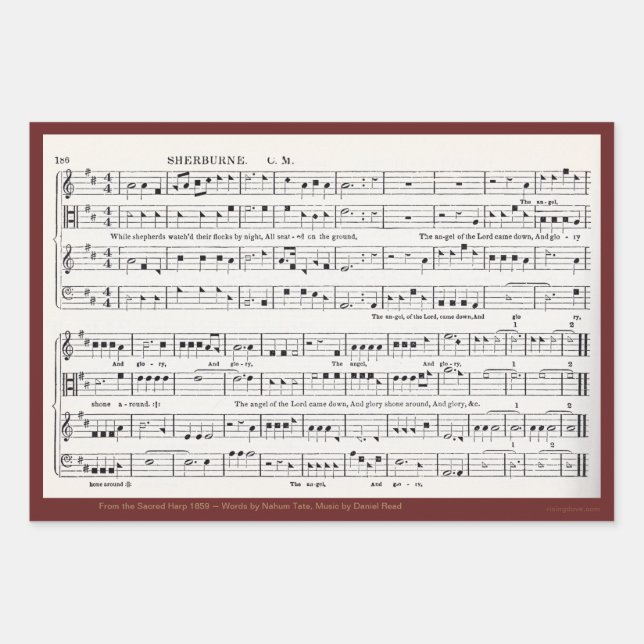 Shape Note Wrapping Paper Sheet (Front)