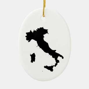 Shape of Italy Ceramic Ornament