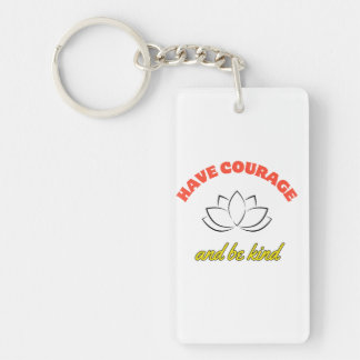 Shape: Rectangle (two sides) key Keychain