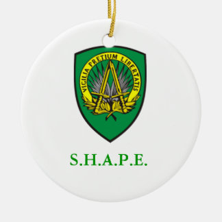 SHAPE Shield Ceramic Ornament