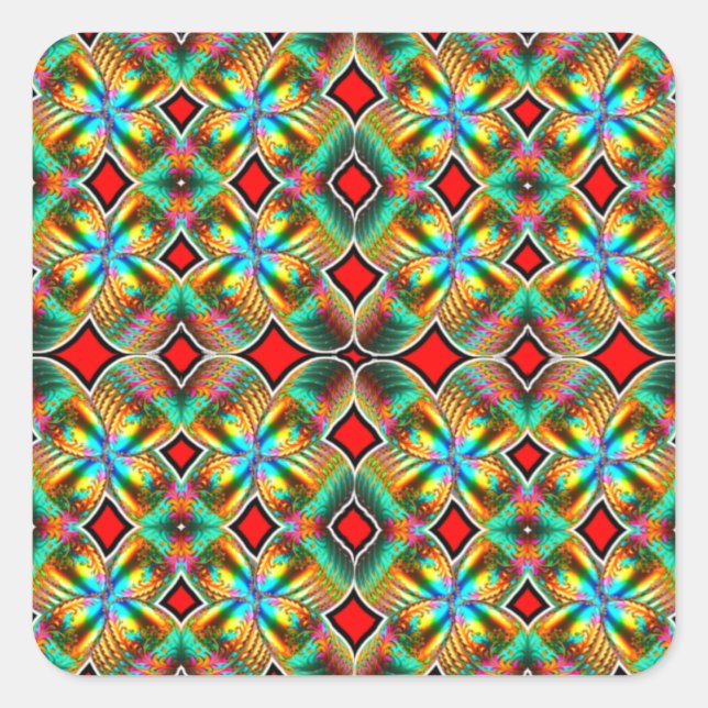 Shape: Square Stickers Create custom stickers for  (Front)