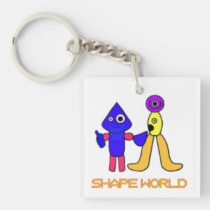 Shape World Keychain