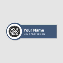 Shaped Employee Pin Name Tag Business Logo