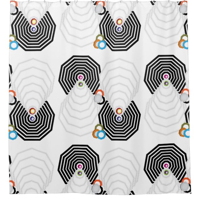 Shapes And Colors Shower Curtain (Front)