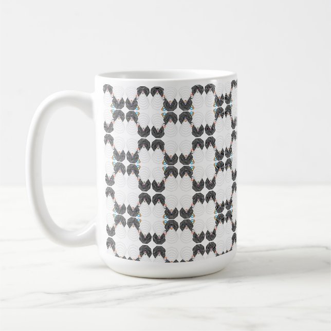 Shapes And Colors Teapot Coffee Mug (Left)