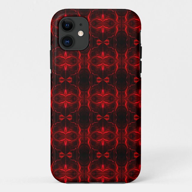 Shapes in red floating on black background  Case-Mate iPhone case (Back)