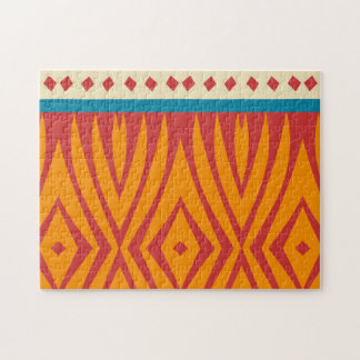 Shapes in retro colours jigsaw puzzle