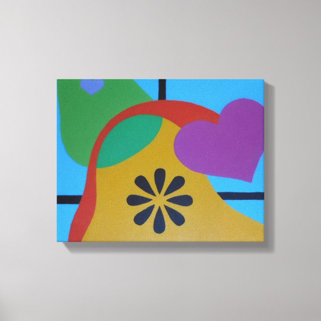 Shapes of Colourful Joy Canvas Print (Front)
