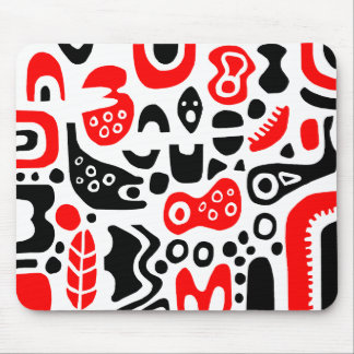 Shapes - On white Mouse Pad