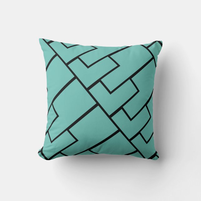 Shapes Throw Pillow (Front)