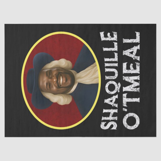 Shaquille Oatmeal Funny Meme Tissue Paper (Front)