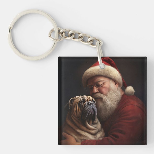 Shar Pei avec Noël Festif du Père Noël (Devant)