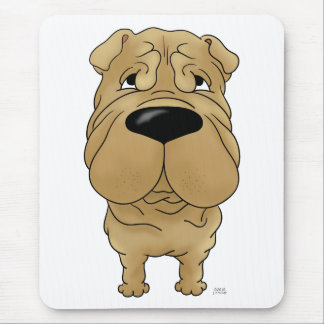 Shar-Pei - Big Nose and Butt Mouse Pad