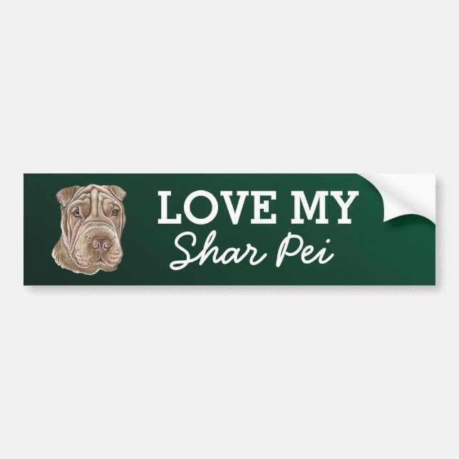 Shar Pei Bumper Sticker (Front)