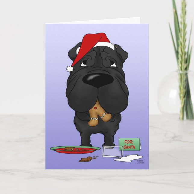 Shar-Pei Christmas Holiday Card (Front)