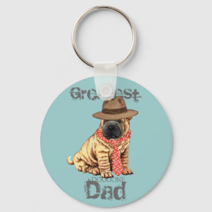 Shar-Pei Dad Keychain