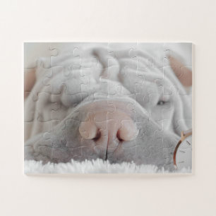 SHAR PEI DOG CLOSEUP PUZZLE