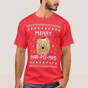 Shar Pei Dog Owner Ugly Christmas Sweater For Holi