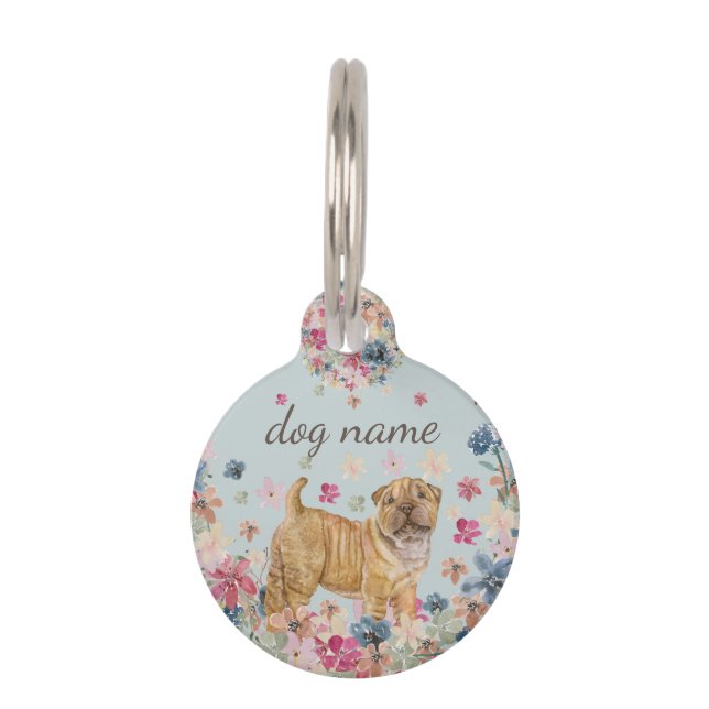 Shar Pei Dog Puppy Pet Tag (Front)