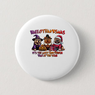Shar Pei Halloween Thanksgiving Christmas Classic  2 Inch Round Button