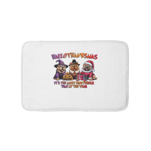 Shar Pei Halloween Thanksgiving Christmas Classic  Bath Mat