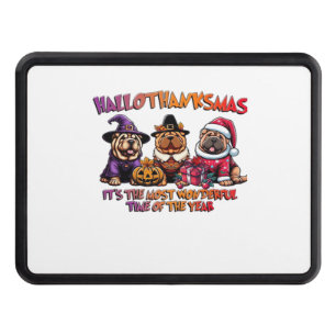 Shar Pei Halloween Thanksgiving Christmas Classic  Trailer Hitch Cover