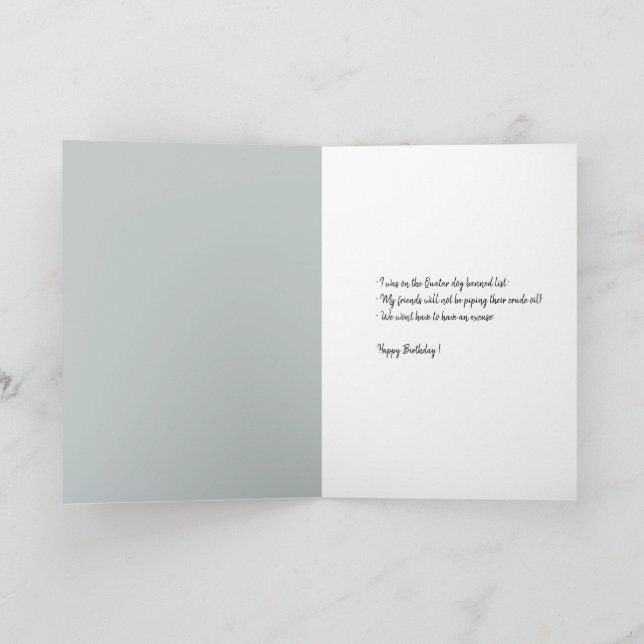 Shar Pei  Happy Birthday ! Card (Inside)