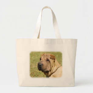 Shar Pei Large Tote Bag