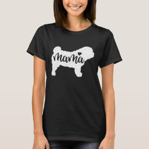 Shar Pei Mothers Day Mama Dog Mom Paw Tee