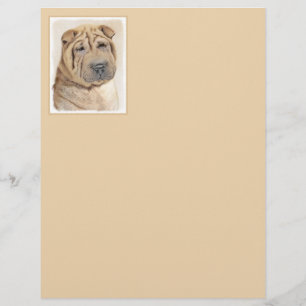 Shar Pei Painting - Cute Original Dog Art