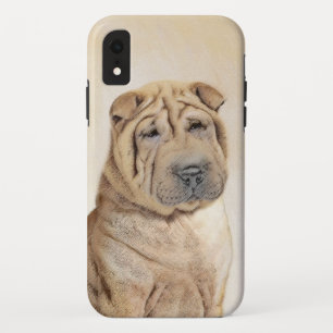 Shar Pei Painting - Cute Original Dog Art iPhone XR Case