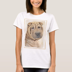 Shar Pei Painting - Cute Original Dog Art T-Shirt