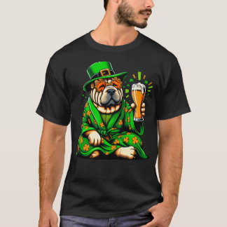 Shar Pei Patricks Day Outfit For Lover Dog T-Shirt