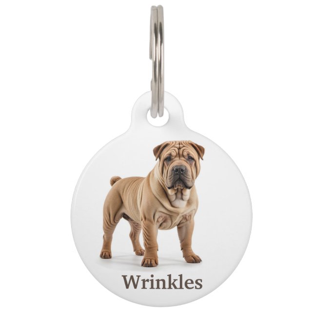 Shar-Pei Personalize Pet Tag (Front)