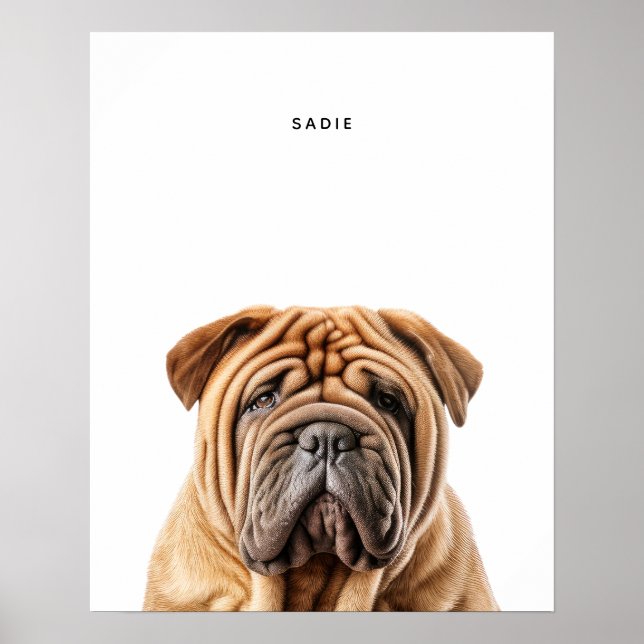 Shar Pei Personalized Print (Front)