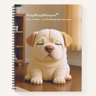 Shar Pei Puppy - Soft Serenity by WangWang Notebook