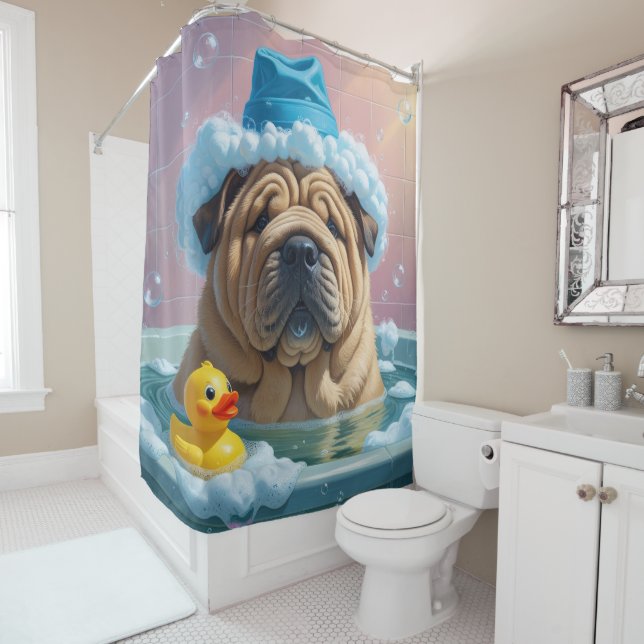 Shar Pei Sloppy Sleepy Cute Funny (In Situ)