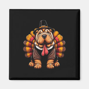 Shar Pei Thanksgiving Costume Dog Shar Pei For Men Magnet