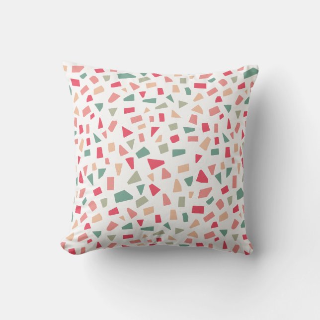Shards - Colours 01 Throw Pillow (Front)