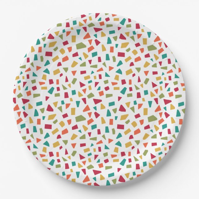 Shards - Colours 02 Paper Plate (Front)